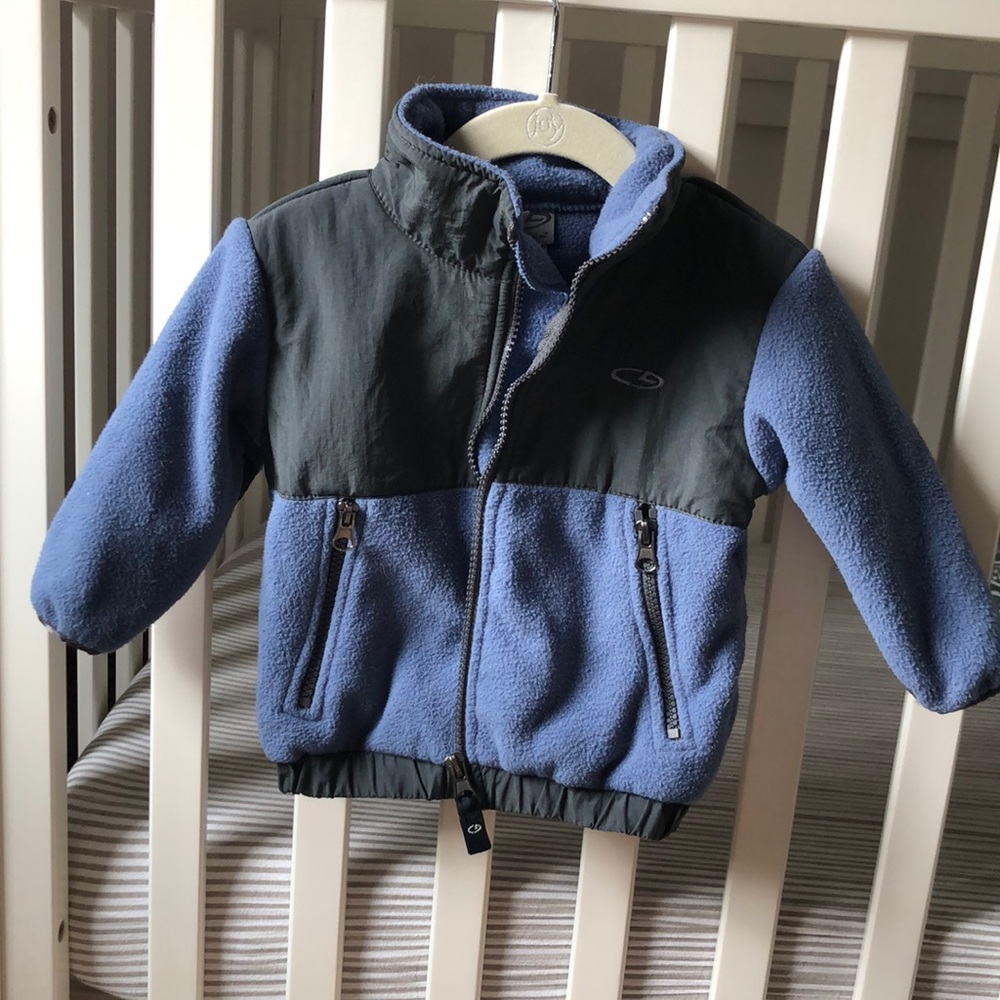 C9 by CHAMPION blue and grey fleece jacket 12 mos.